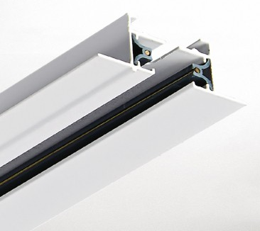 2 conductor 1 phase lighting track rail with L+N configuration for Triac dimming