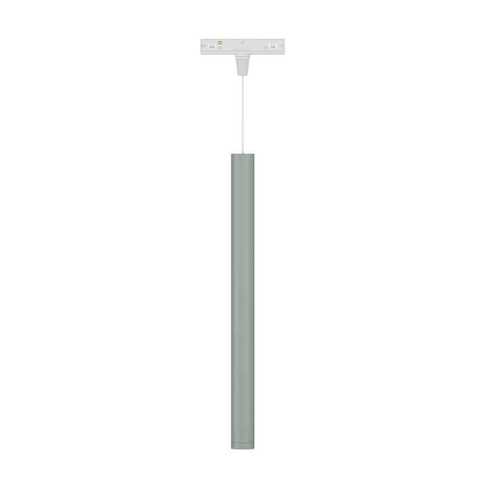 Sleek green architectural tube suspension luminaire UMP405015