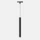 UMPZ405015F sleek black 500mm long cylinder tracking pendant lamp