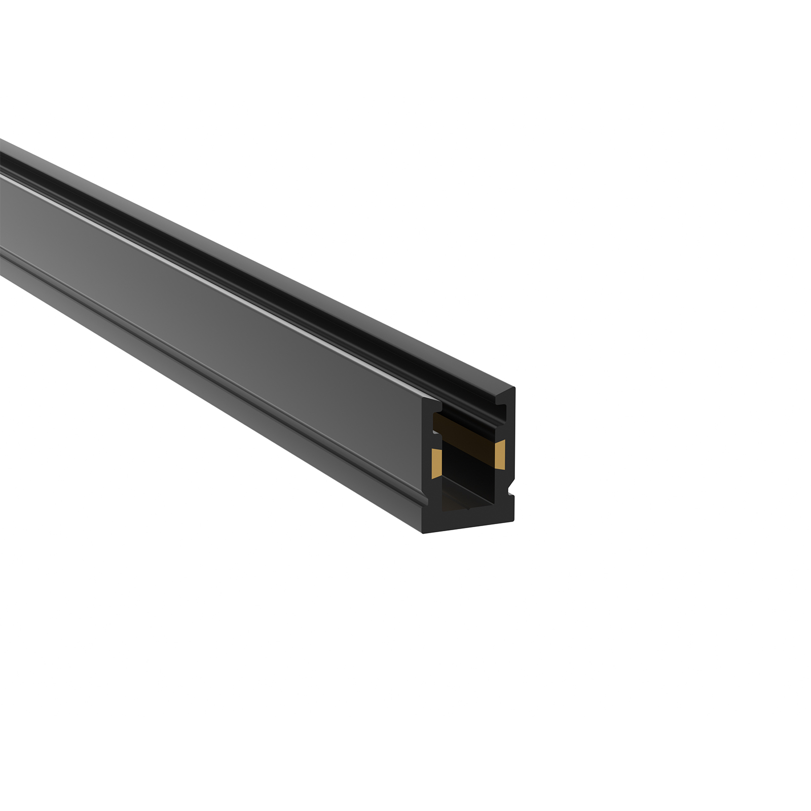 URC1000A 5mm slim track core with integrated copper conductor bars for 48V architectural lighting.