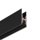 URC1000C 5mm slim uplight & downlight track rail in Sand Black finish, engineered for glass cabinet integration.
