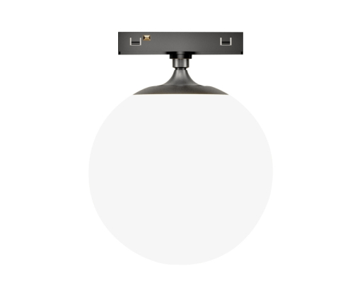 KWT UMB8002 black PMMA globe fixture for ultra slim track lighting