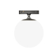 KWT UMB8002 black PMMA globe fixture for ultra slim track lighting