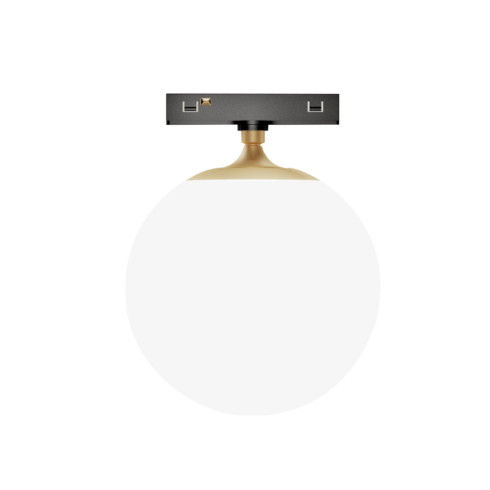 KWT-UMB8002-Golden Anodized gold architectural ultra slim track lighting ball fixture UMB8002