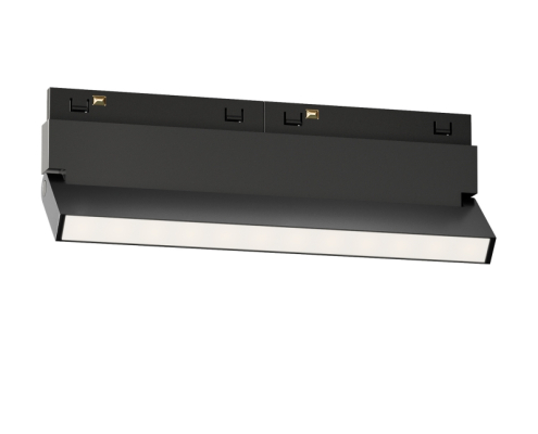KWT-UMGL1807 Black and White gimbal linear flood track light for 48V magnetic track systems.