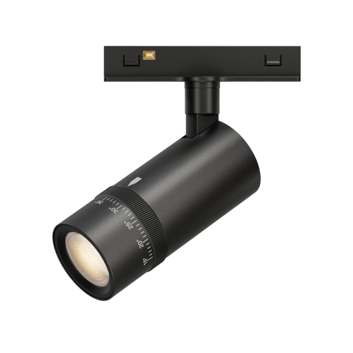 Matte black 48V architectural aluminum 15 to 60 degree adjustable spotlight UMS4005F