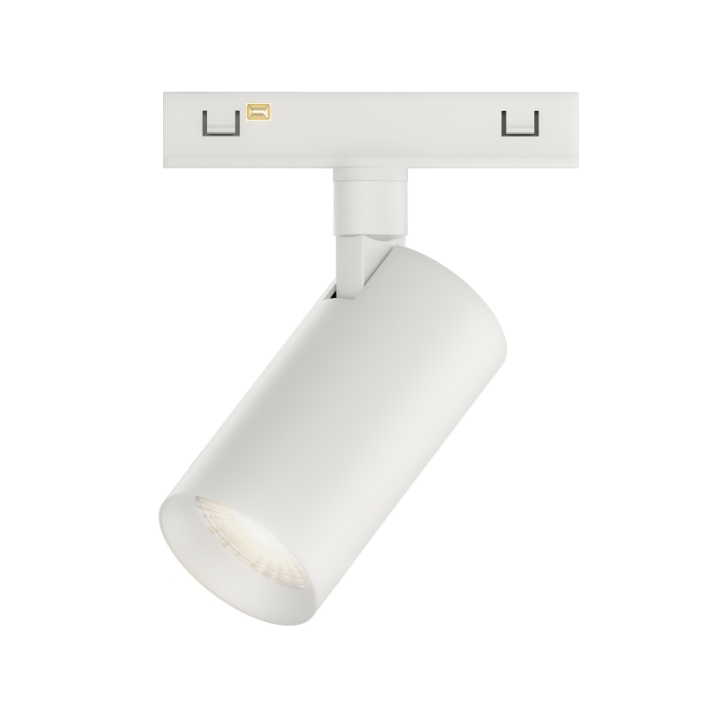 KWT-UMS4008-White Matte white ultra slim architectural cylinder rail spot fixture UMS4008