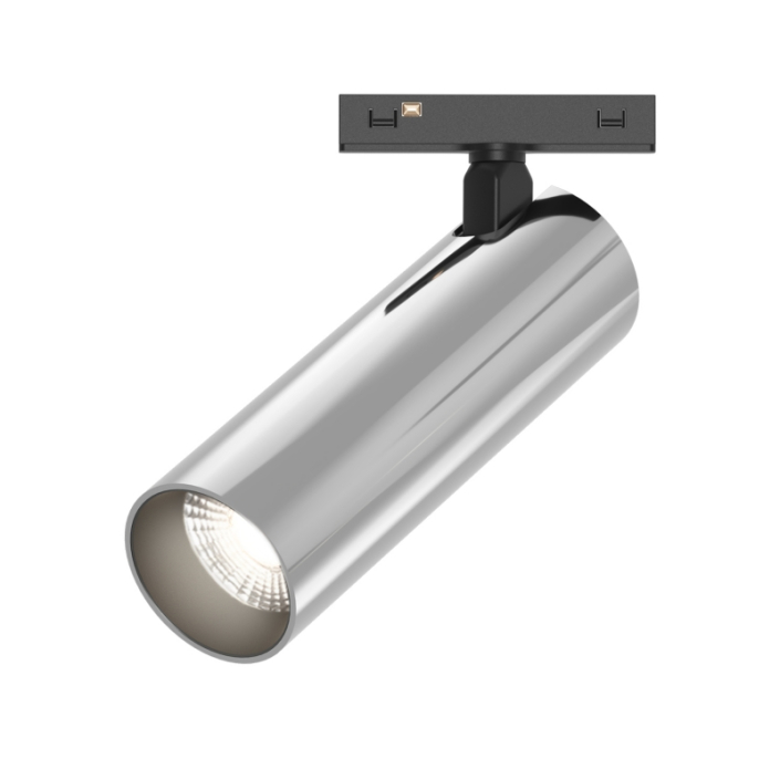 KWT-UMS5515-Sliver KWT UMS5515 anodized silver metallic 15W linear rail spot fixture