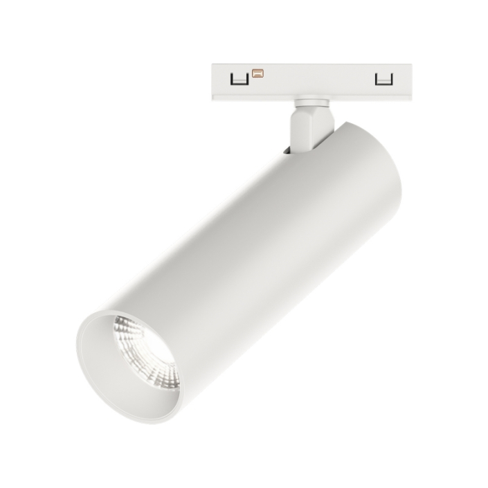 KWT-UMS5515-White Matte white 48V low voltage adjustable track spotlight for hotel lighting